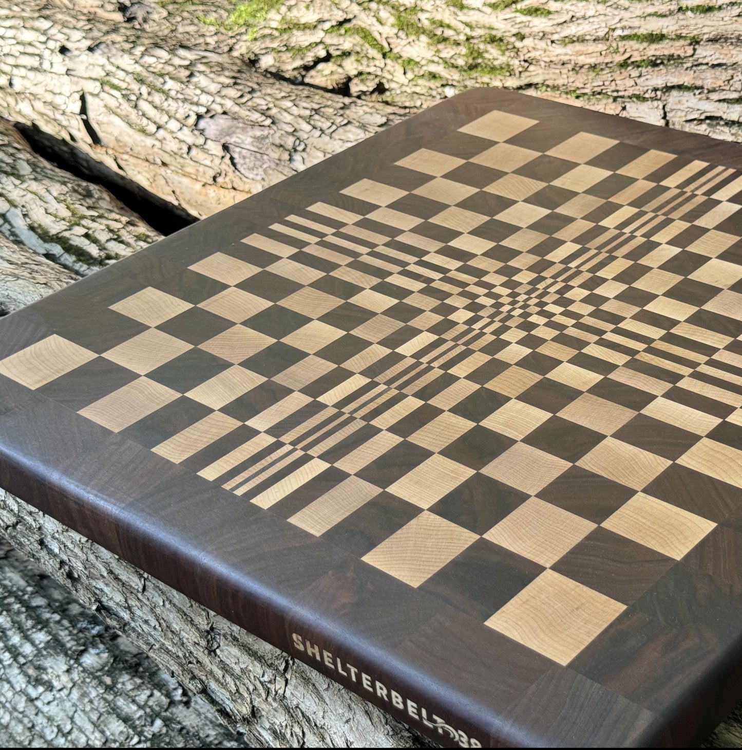 THE CENTERED: Exquisite Handcrafted Woodwork Masterpiece, Elegant Osage Orange & Walnut Blend for Modern Artistry & Decor